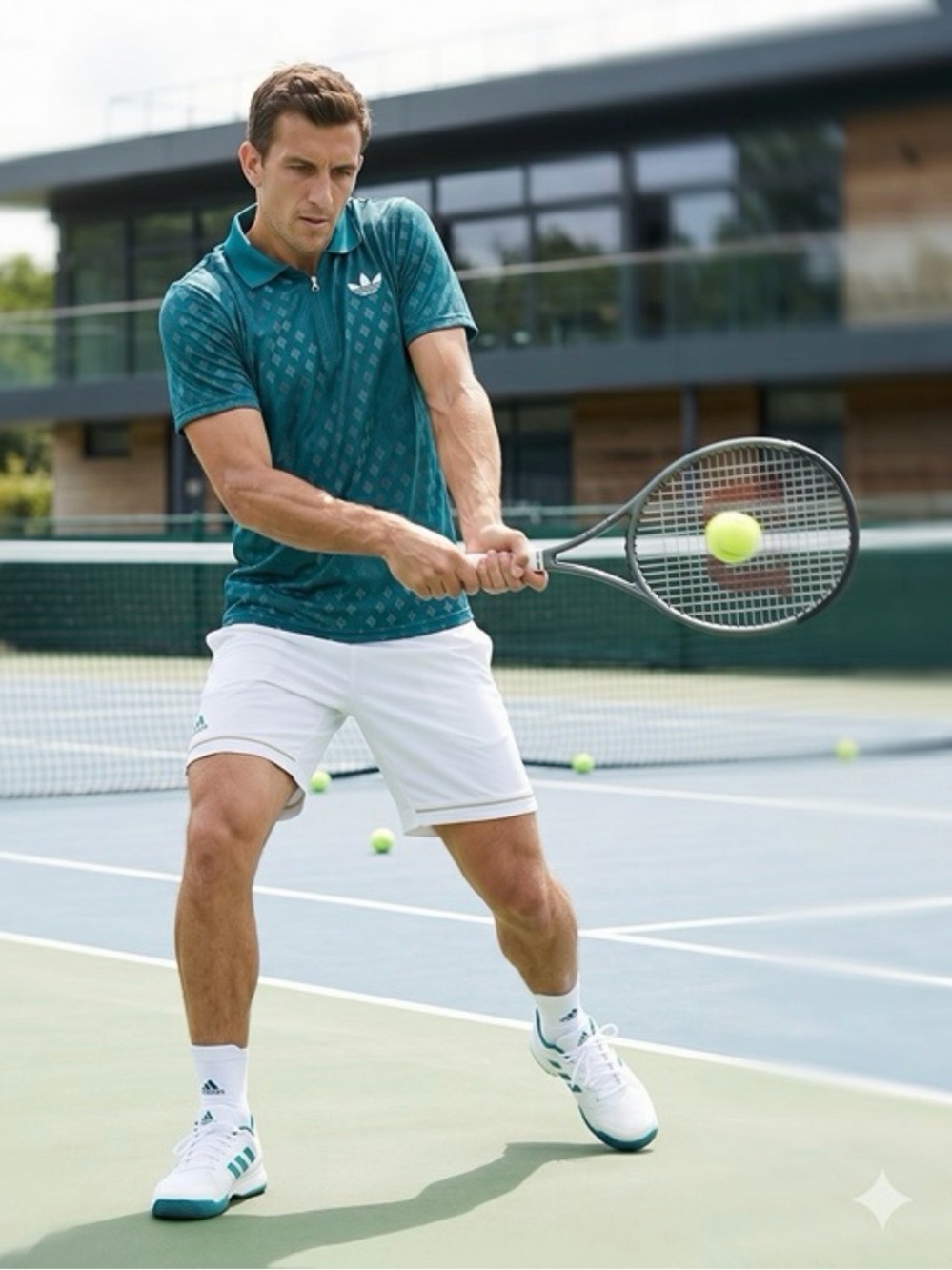 Adidas Club Tennis Climacool+ FreeLift Piqué Polo - JY4848 - Aurora Ivy - LARGE